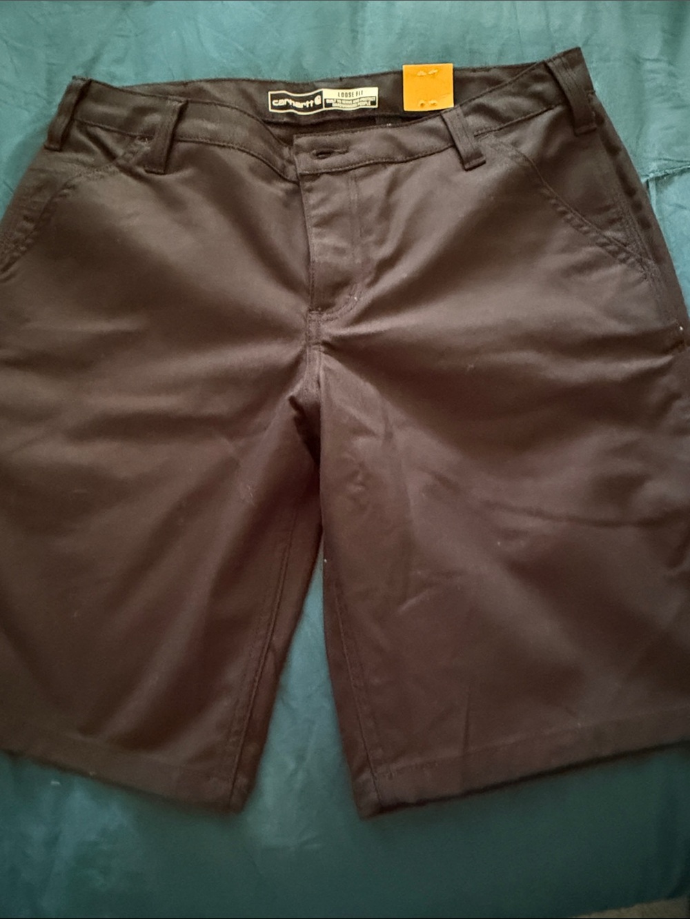 Carhartt women's Black Flat Front Work Shorts